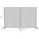 8' x 12' “Great Wall Plus” temporary chain link fence panels 70mm x 70mm mesh