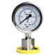 Sanitary Diaphragm Pressure Gauge Water Hydraulic Oil 60mm Dial