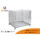 Heavy Duty Wire Mesh Storage Cages Customized Galvanized Saving Space