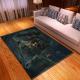 100% Polyester Living Room Floor Carpets Cross Border Skeleton Soft Bedroom Carpet