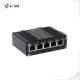Mini Industrial Managed 4-Port 10/100/1000BASE-T 802.3at PoE + 1-Port 10/100/1000T Ethernet Switch
