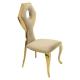 Stainless Steel Frame Padded Dining Room Chairs Modern Marble Dining Room Furniture