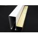 commercial U - aluminum Profile Screen Ceiling / Ceiling Ties Drop Ceiling for Station