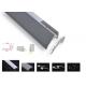 Stair Lighting Led Aluminum Profile 6063 T5 Recessed Opal Cover 2m 3m Length