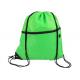 Colorful Polyester Drawstring Bag Backpack Waterproof With Front Zipper Pocket