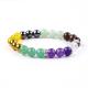 Handmade Elastic Crystal Gemstone Bead Money Wealth Bracelet