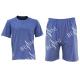 Mens Cotton Jersey Round Neck Tee Short Pants Pyjamas Set Summer Pyjamas