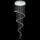 D600*H1800mm Modern Crystal Raindrop Chandelier Lighting 10*Gu10