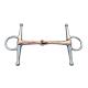 Stainless Steel Horse Chewing Mouth Roller with Brass Hardware and Copper Jointed Bits