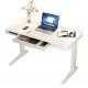 Adjustable Height Electric Lifting Tea Desk White Black Wooden Coffee Table Furniture