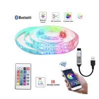 TV Lighting With 5m RGB LED Strip Light Set And Bluetooth Control
