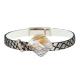 ODM No Beads Handmade Leather Bracelet Diamond Shell Charm For Boho Girl