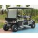 Black 4 Seater Golf Cart 80km Range Customizable Color With Off-Road Tires