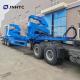 New China Official Truck Container Side Lifter Lowbed Semi-Trailer With Crane High Quality