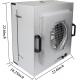 Aluminum Alloy Frame FFU System with Turbo Fan Motor H13/H14 HEPA Filter Included