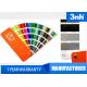 Professional 210 Colors Ral Color Cards , Paint Shade Card 5 * 15cm Chart Size