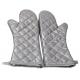 Kitchen Heat Resistant Oven Gloves Flexible Extra Long Anti Scratch