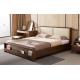 High Standard Wooden Queen Bed Base , Home Wooden Bed Frames With Storage