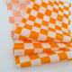 Orange Plaid Tissue Paper Wrapping 17gsm Socks Silk Scarves Gifts