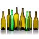 Custom Label 500 Ml 750 Ml Frosted Clear Black Round Wine Wine Bottles For Wedding