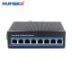 Din Rail Mount Gigabit POE Industrial Ethernet Switch 8*10/100/1000Mbps UTP Port Network Switch