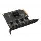 Resolution 4-Channel PCIe Video Capture Card for Simultaneous Display and Switching