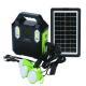 solar energy system kits portable and rechargeable home solar lighting system with USB
