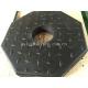 Outside use black pole rubber pedestal / octagon crumb rubber base support