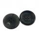 Garment Accessory Natural Real Horn Buttons Black Color Four Hole In 30L