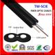 1 Core Single Mode FTTH Drop Cable 8.2kg/km Cable Weight Good Performance G652D