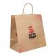 Biodegradable Recycled Paper Bags With Handles 8 Color Flexo Printing