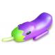 Cute Inflatable Eggplant Floating Island Swimming Pool Purple Color