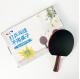 Custom Portable Table Tennis Rackets Black Ping Pong Paddles