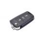Black Volkswagen Golf Flip Key 5G0 959 753 BA 3 Button 433 Mhz ID 48