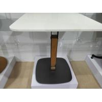 Professional Coffee Table Base Sandy Texture Square Office Table With Pedestal Base