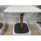 Professional Coffee Table Base Sandy Texture Square Office Table With Pedestal Base