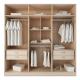 Chinese Custom Furniture Style Solid Wooden Wardrobe , Oak Wood Portable Closets