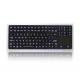 IP65 Black Marine Keyboard Backlit Vandal Resistant  Stainless Steel Rugged