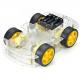 Longer Version 4WD Smart Robot Car Chassis Kit 4 Wheel Double Layer