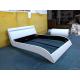 comtemporary king size, queen size leather bed with LED light