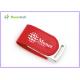 4GB Red Leather Usb Flash Drive Nice Leather Cover Usb Pen Drive With Custom Logo