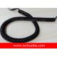 UL Spiral Cable, AWM Style UL22208 22AWG 4C VW-1 60°C 300V, PVC / TPE