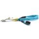 OM3 / OM4 MPO Patch Cord 12 Core 5M Simplex / Duplex 10G Fiber Optic Cable