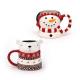 Santa Coffee Mug Santa Mug Christmas Porcelain Ceramic 3d Mug In Santa Design
