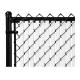 30m Length Metal Wire PVC Chain Link Fence For Basketball Court Rustproof