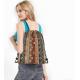 Boho Floral Drawstring Bag Backpack Bohemian Style Tribal Art Batik Seamless Pattern