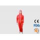 Lightweight Disposable PPE Coveralls , Dust Proof Disposable Protective Clothing