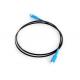 Ftth FTTB  G652D Fiber Optic Drop Cable / Waterproof Outdoor Fiber Patch Cord