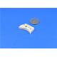 White Rectangle Square Zirconia Ceramic Parts Substrates With Hole Groove