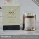 luxury domed soy wax candle with  gold glass jar and gift box